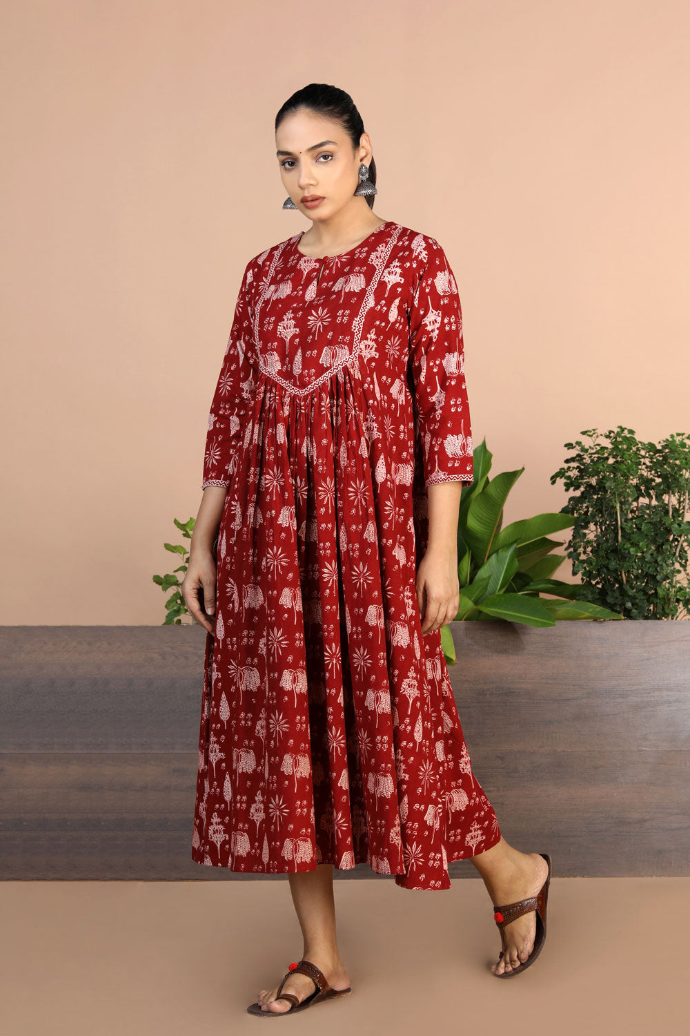 Bagh Handblock printed Dress