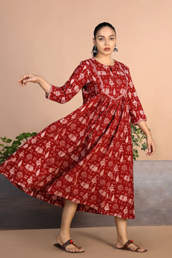 Image of Bagh Handblock printed Dress