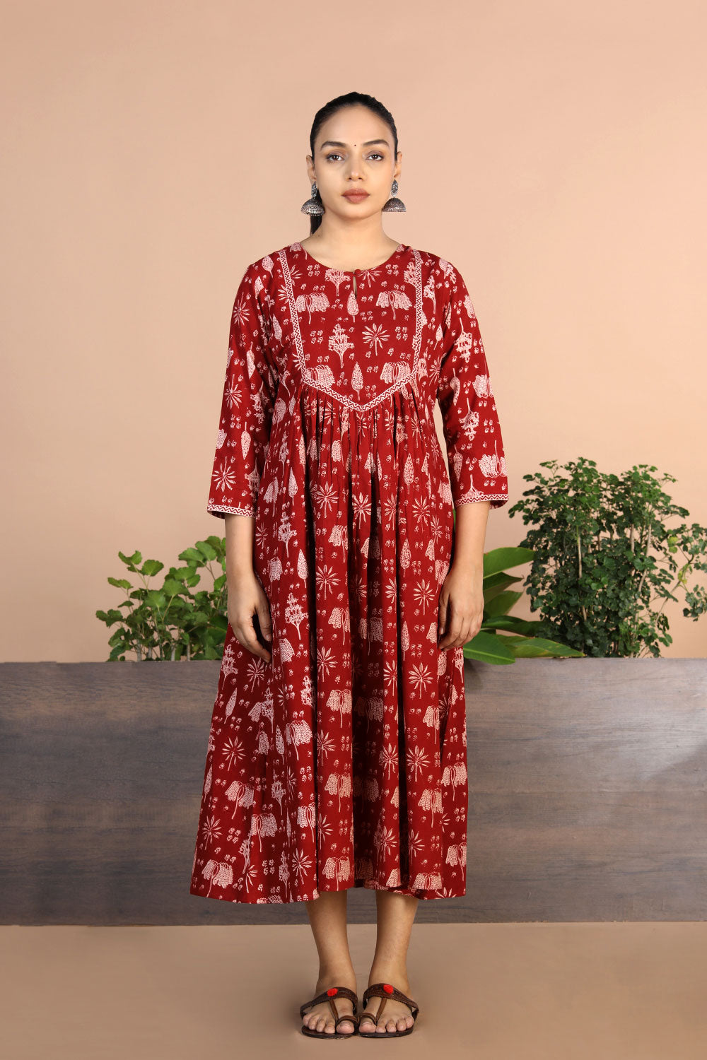 Bagh Handblock printed Dress