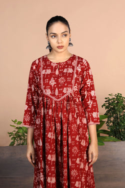 Image of Bagh Handblock printed Dress