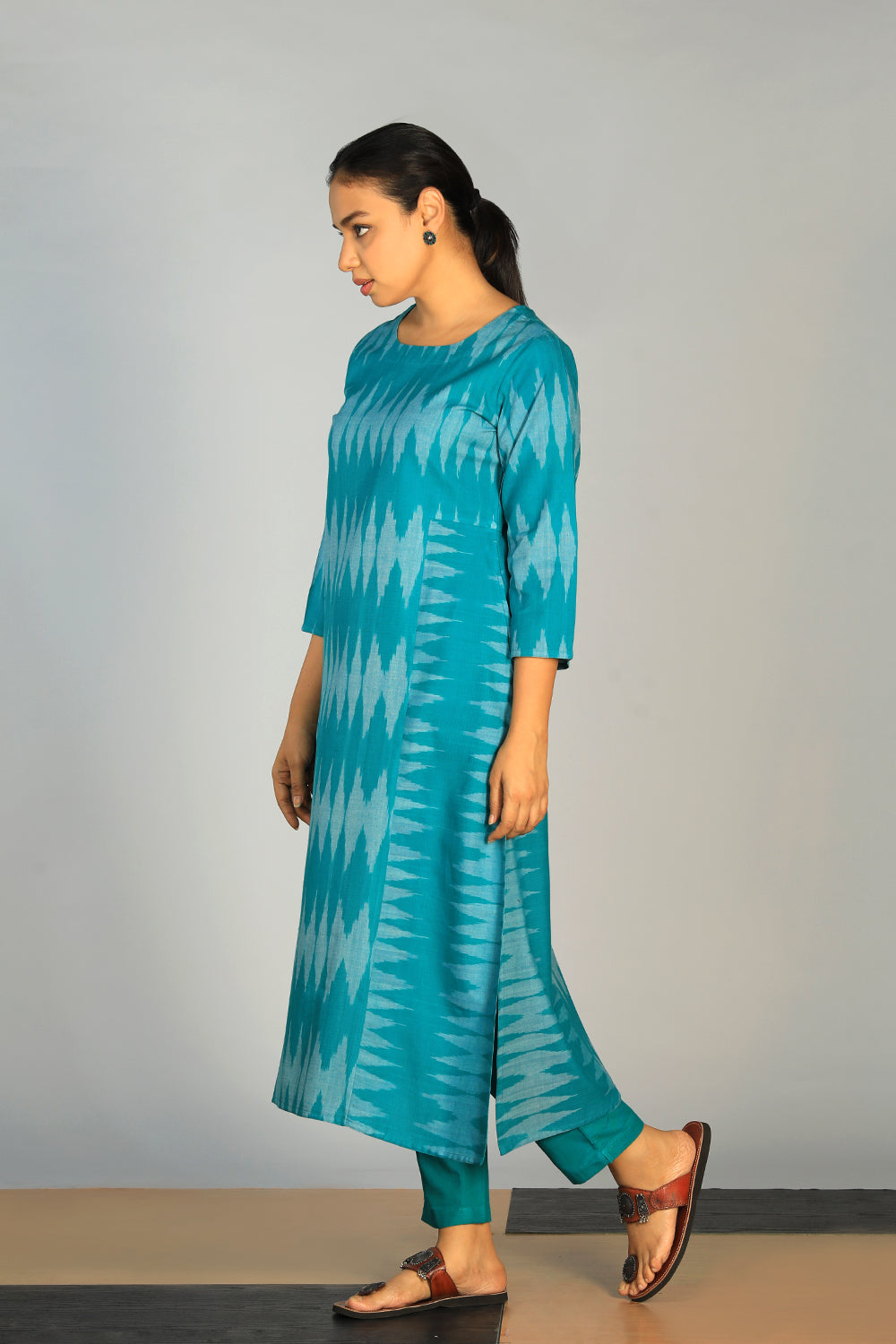 Cotton Pochampally Ikat kurti