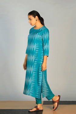 Image of Cotton Pochampally Ikat kurti