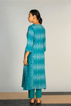 Image of Cotton Pochampally Ikat kurti