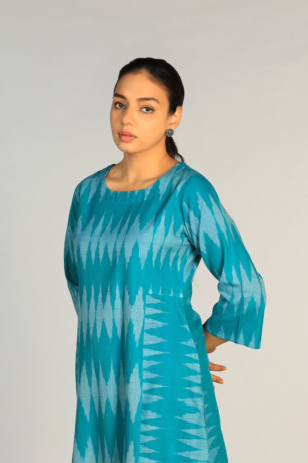 Cotton Pochampally Ikat kurti