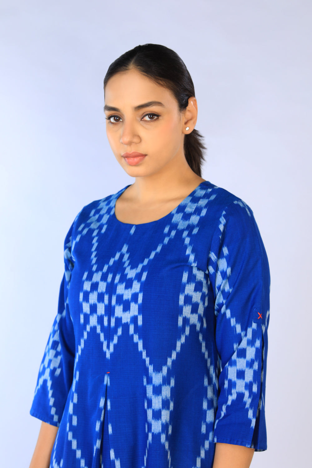 Handwoven Cotton Pochampally Ikat Dress