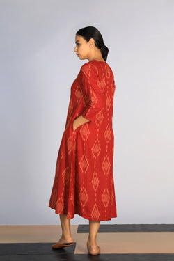 Collection of Cotton Pochampally Ikat kurti in a gallery layout