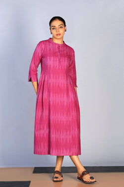 Image of Cotton Pochampally Ikat dress