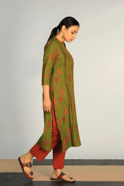 Image of Cotton Pochampally Ikat kurti