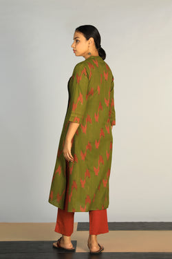 Image of Cotton Pochampally Ikat kurti