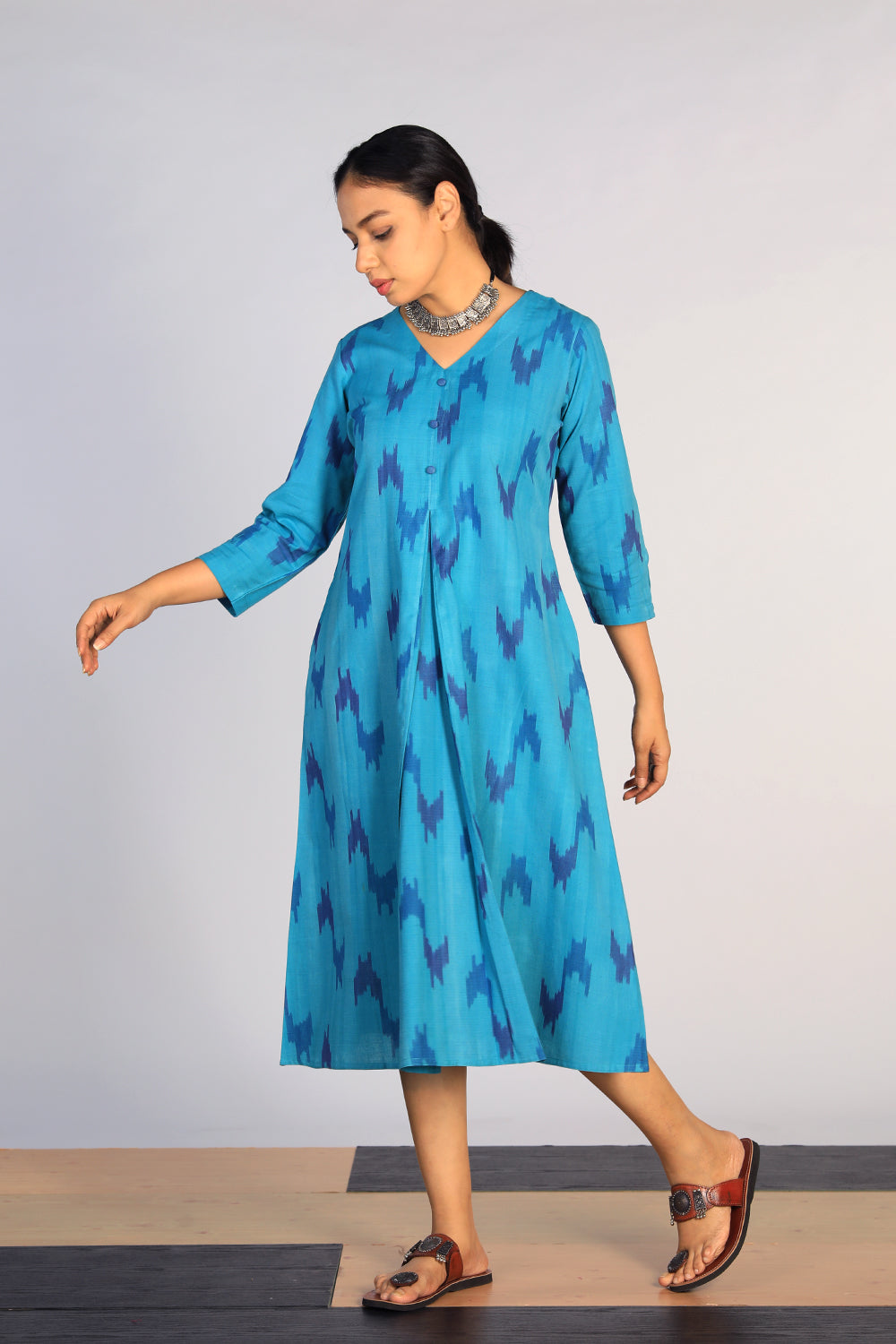 Image of Cotton Pochampally Ikat kurti
