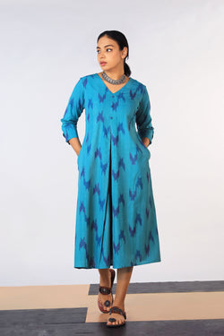 Collection of Cotton Pochampally Ikat kurti in a gallery layout