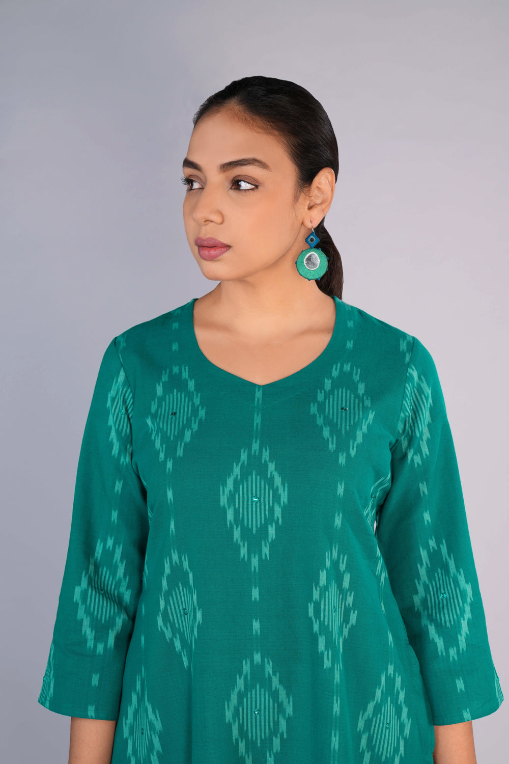 Cotton Pochampally Ikat Kurta