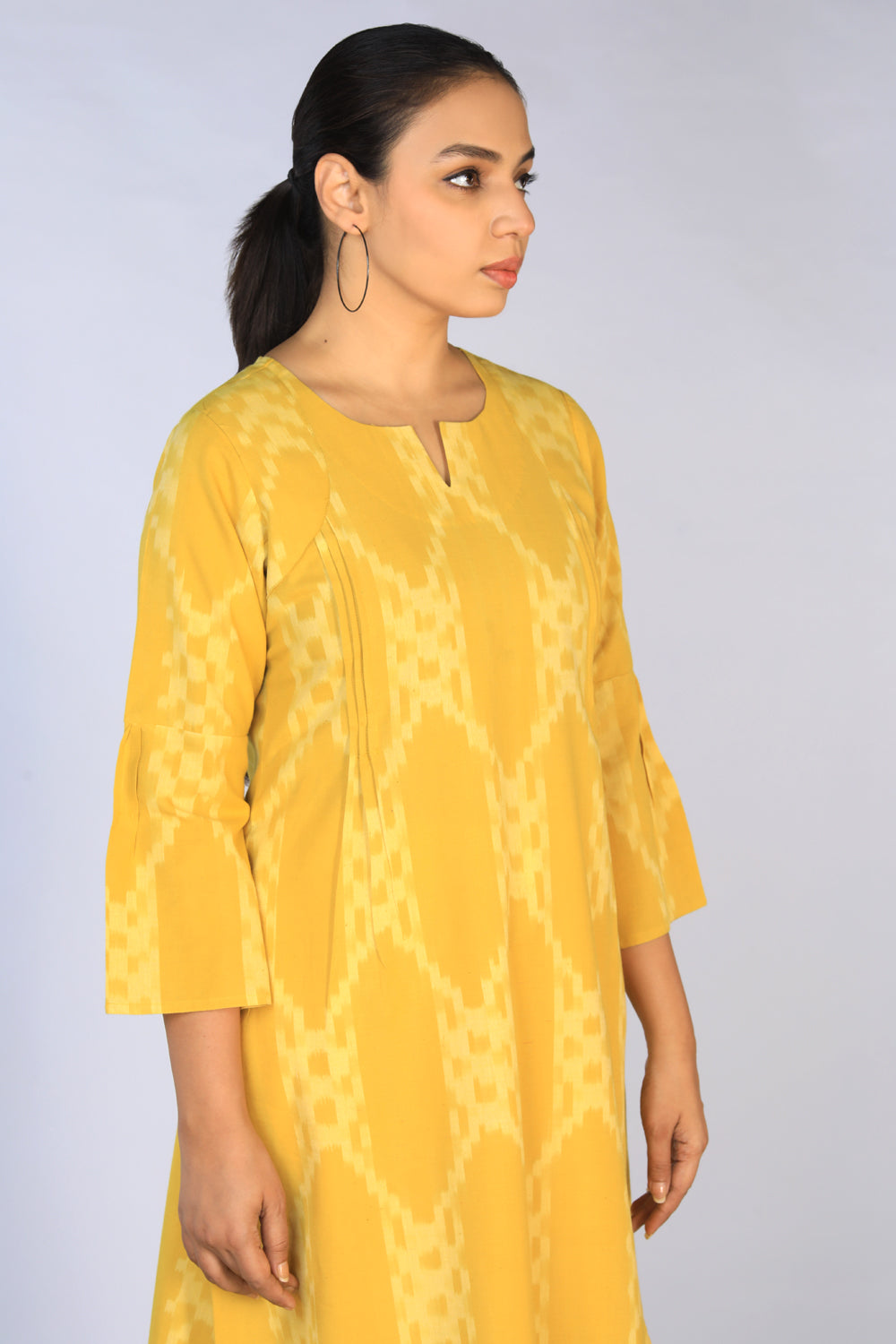 Handwoven cotton Pochampally Ikat Kurti