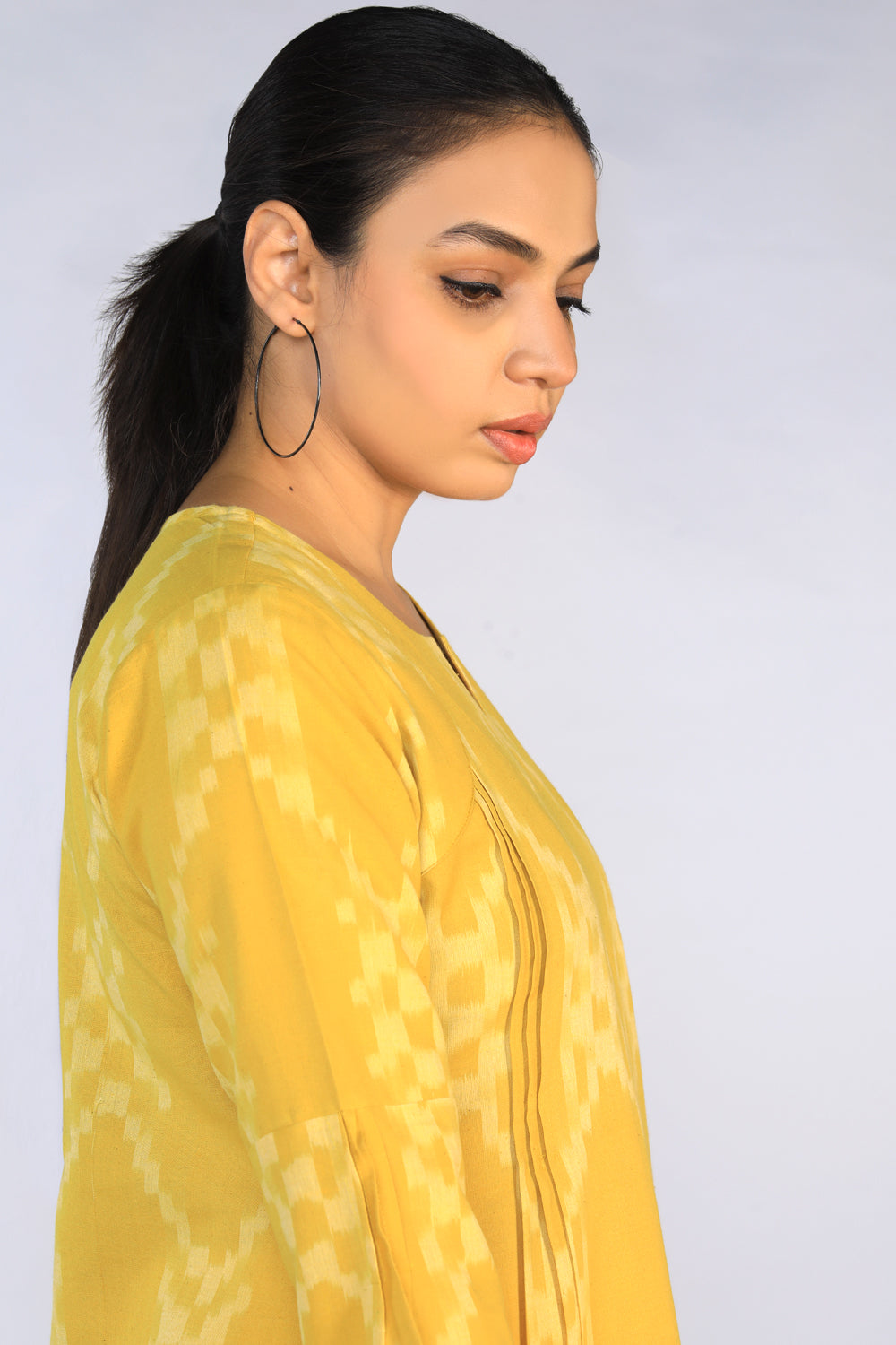 Handwoven cotton Pochampally Ikat Kurti