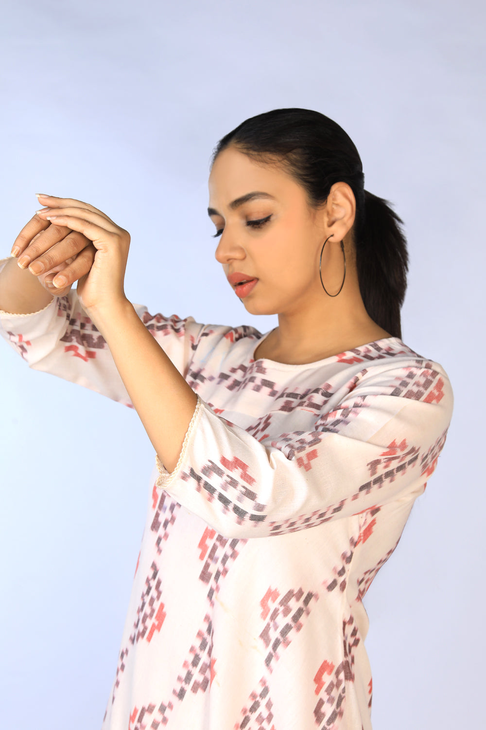 Image of Cotton Pochampally Ikat Dress