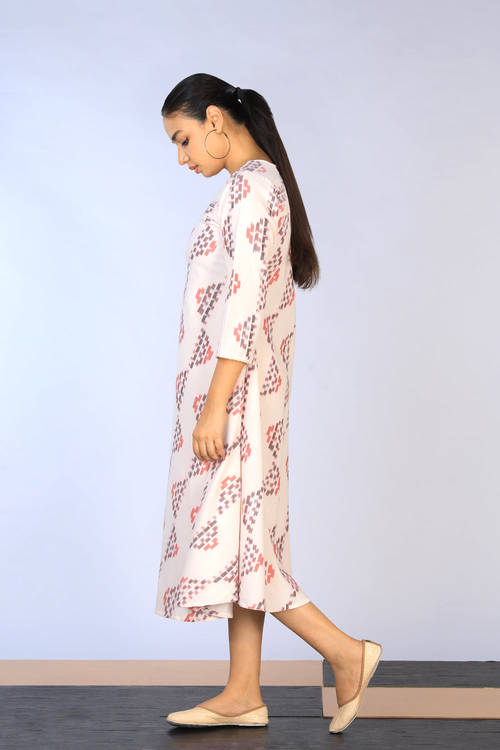 Image of Cotton Pochampally Ikat Dress