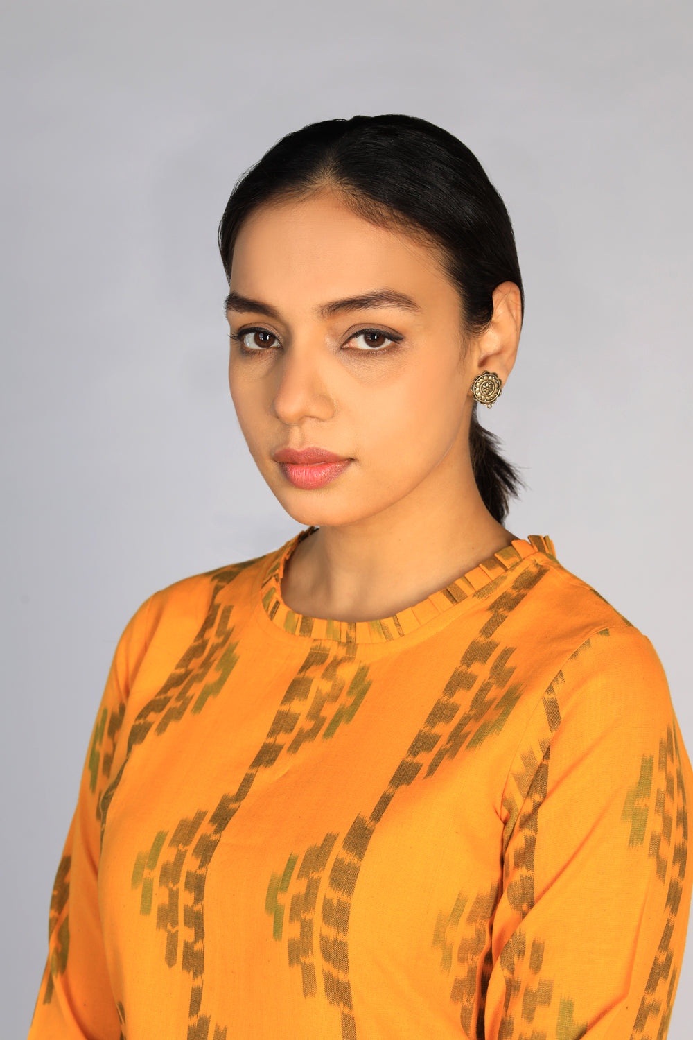 Image of Cotton Pochampally Ikat kurti