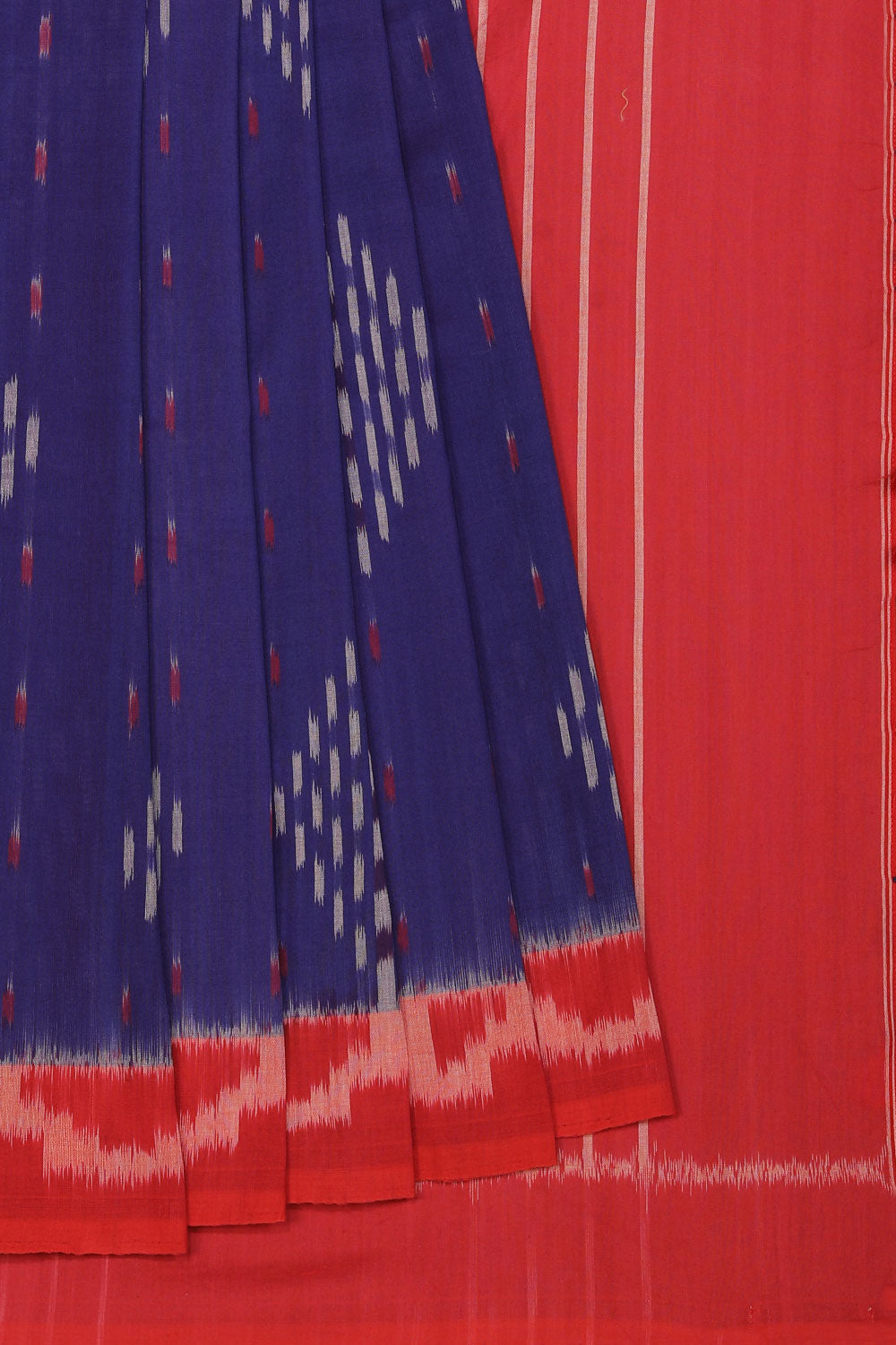 Collection of Pochampally Cotton Ikat saree in a gallery layout