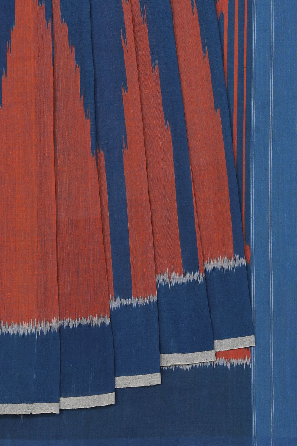 Collection of Pochampally Cotton Ikat saree in a gallery layout