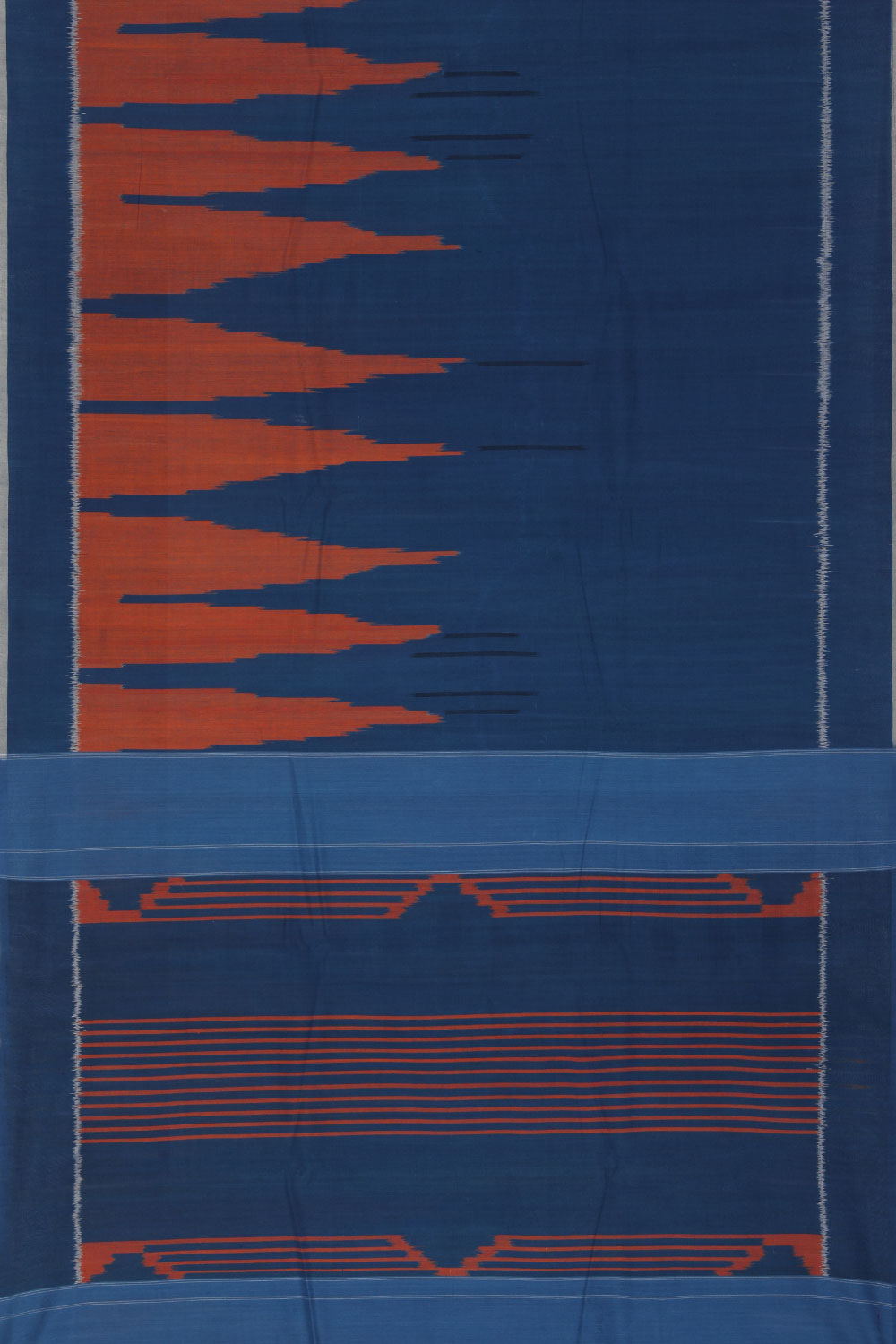 Collection of Pochampally Cotton Ikat saree in a gallery layout