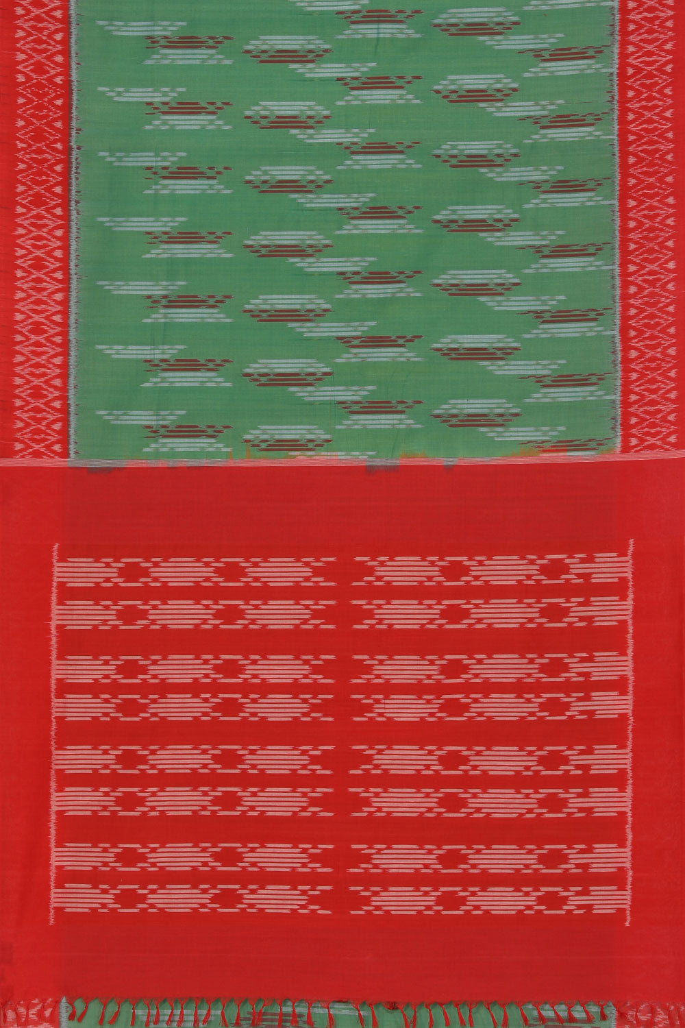 Collection of Pochampally Cotton Ikat saree in a gallery layout