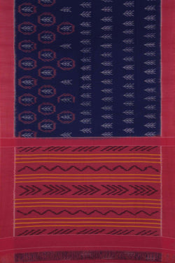 Image of Pochampally cotton ikat saree.