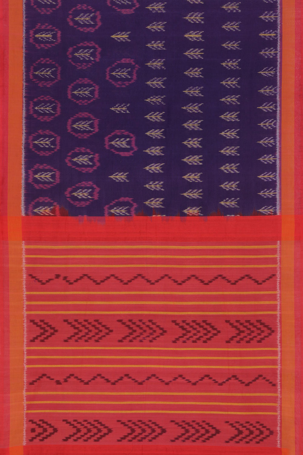 Collection of Pochampally Cotton Ikat saree in a gallery layout