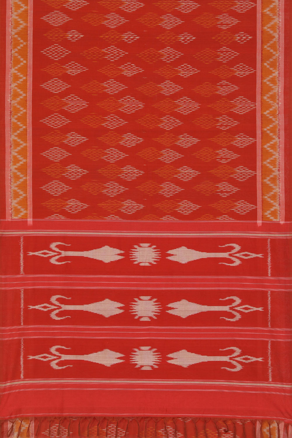 Collection of Pochampally Cotton Ikat saree in a gallery layout