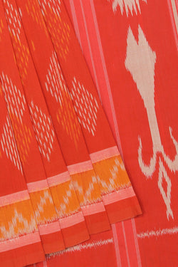 Collection of Pochampally Cotton Ikat saree in a gallery layout