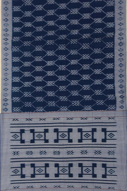 Image of Pochampally cotton ikat saree.