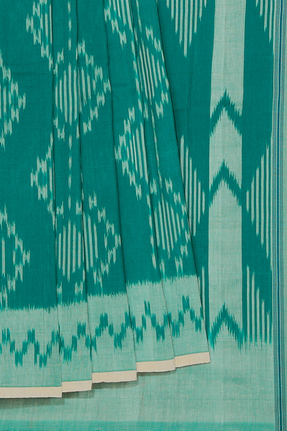 Collection of Pochampally Cotton Ikat saree in a gallery layout