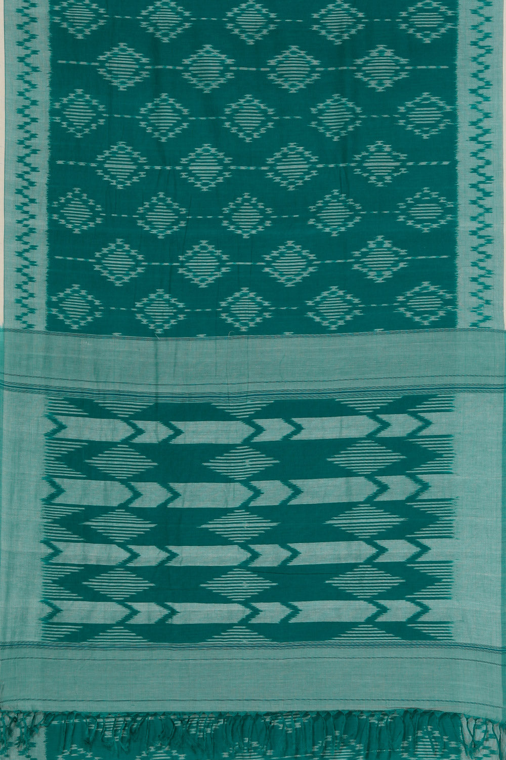 Collection of Pochampally Cotton Ikat saree in a gallery layout