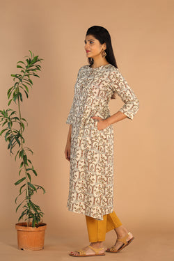 Image of Ajrakh A -line kurti