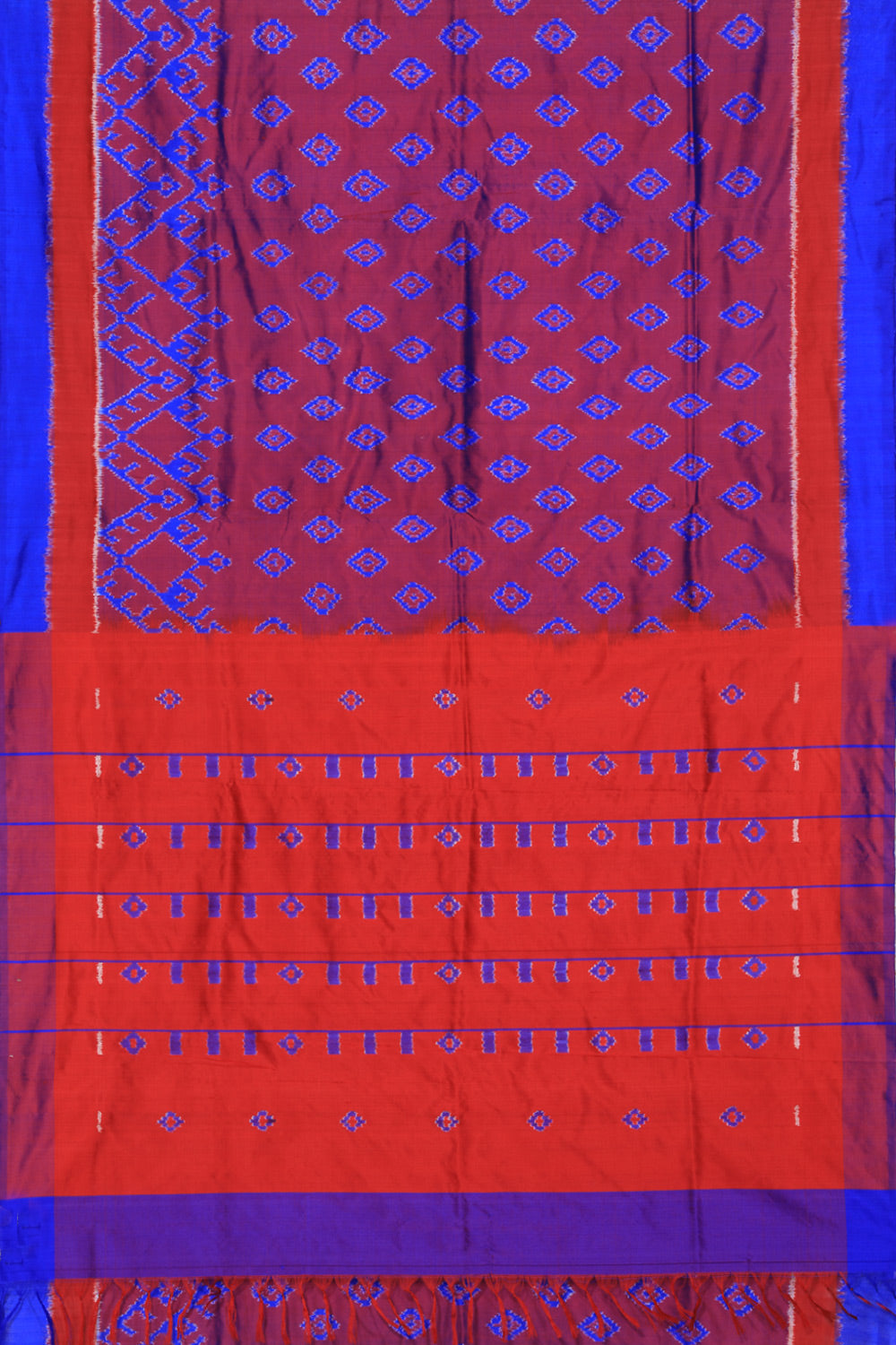 Collection of Pochampally Silk Ikat saree in a gallery layout