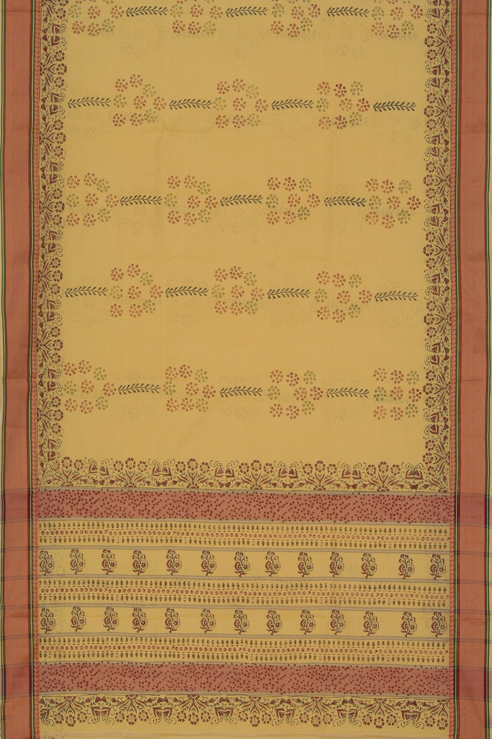 Collection of Hand block printed cotton saree in a gallery layout