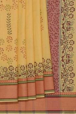 Collection of Hand block printed cotton saree in a gallery layout