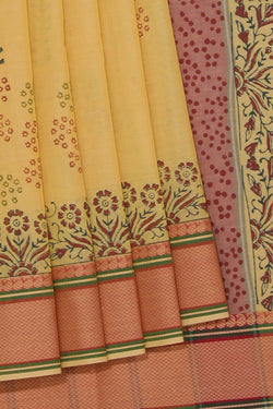 Collection of Hand block printed cotton saree in a gallery layout