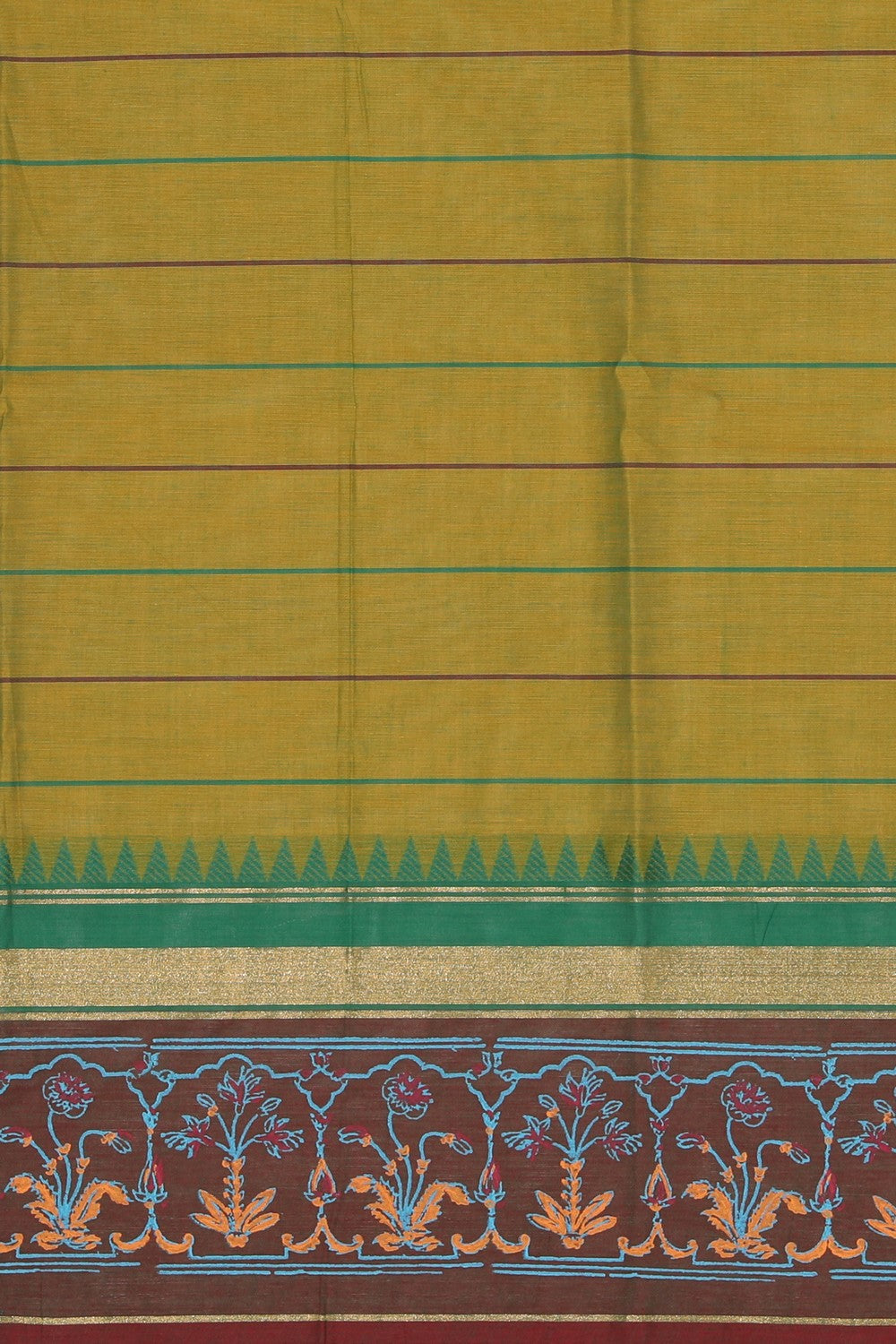 Collection of Hand block printed cotton saree in a gallery layout