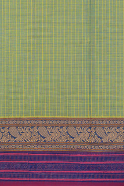 Image of Hand block printed cotton saree