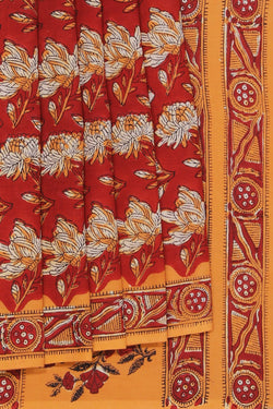 Image of Bagru Cotton saree