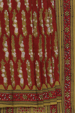 Image of Bagru Cotton saree