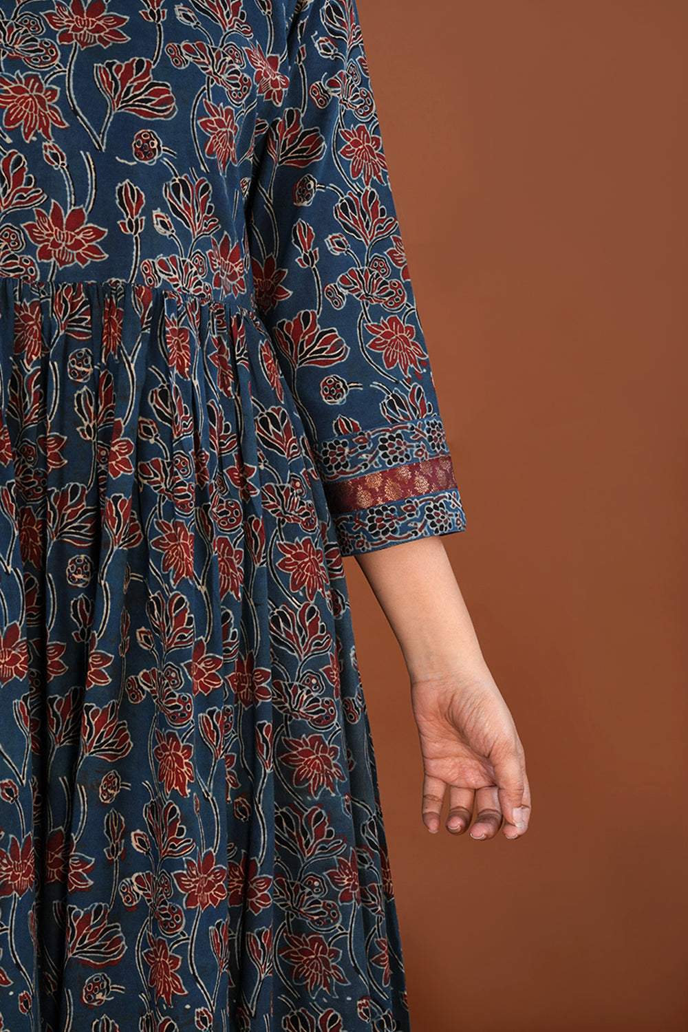 Indigo Blue Ajrak Kurta