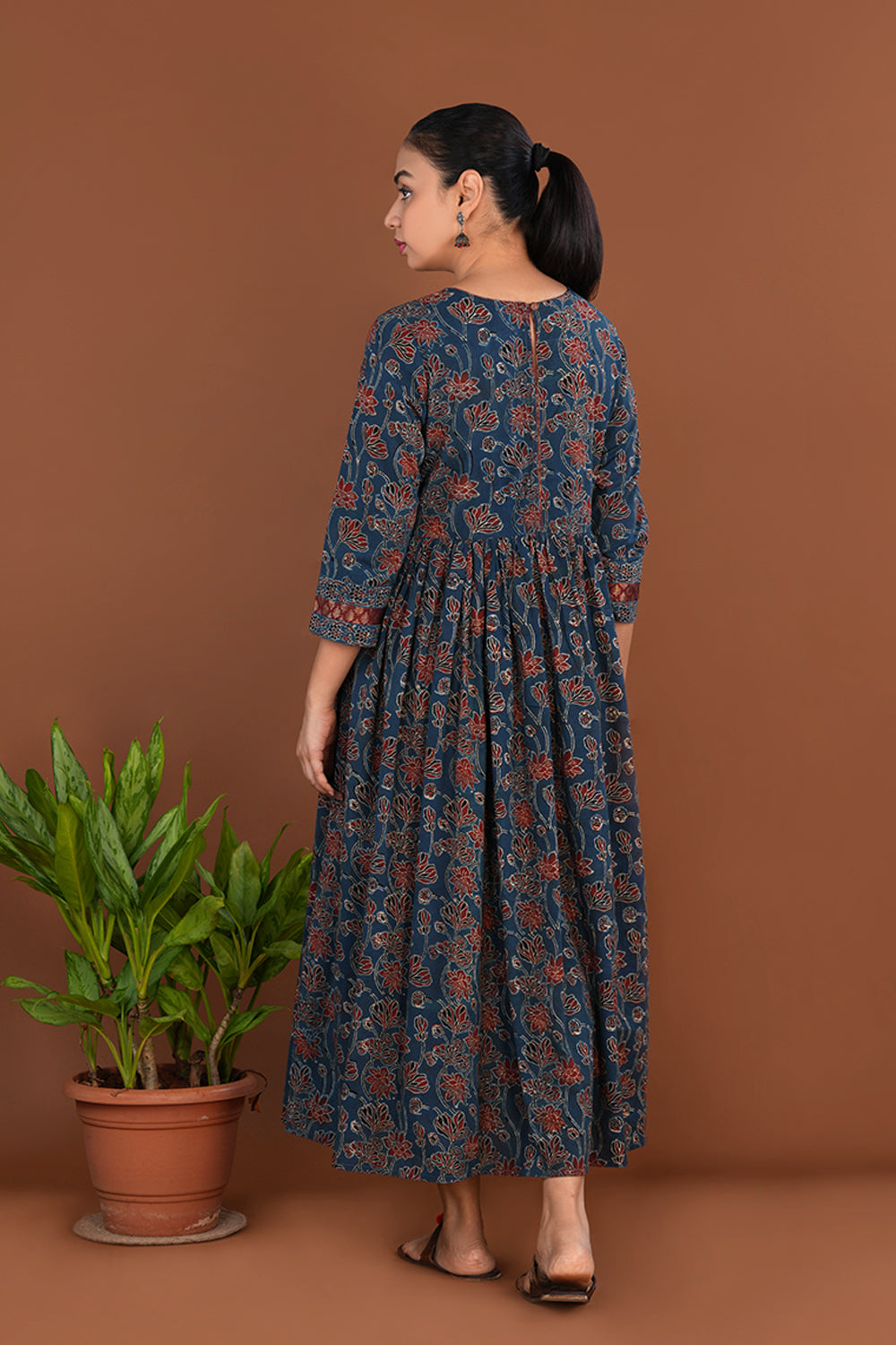 Indigo Blue Ajrak Kurta