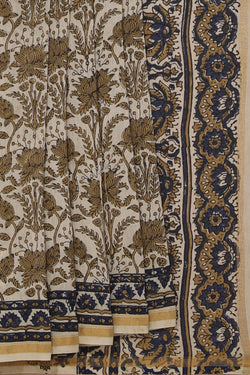 Image of Ajrakh Chanderi Saree