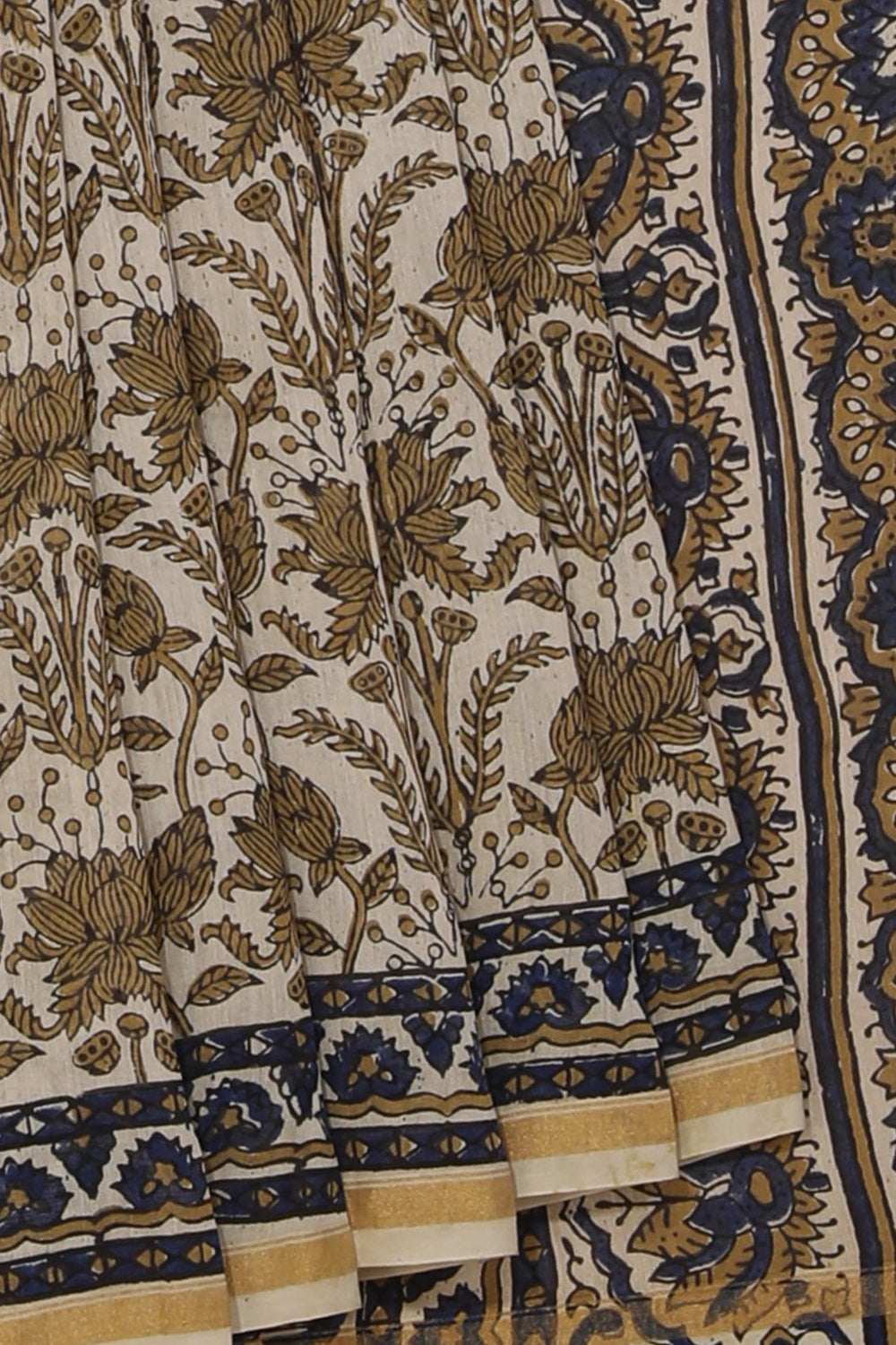 Ajrakh Chanderi Saree