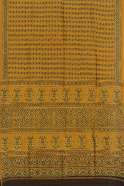 Collection of Ajrakh Chanderi Saree in a gallery layout