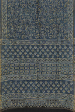 Collection of Ajrakh Chanderi Saree in a gallery layout