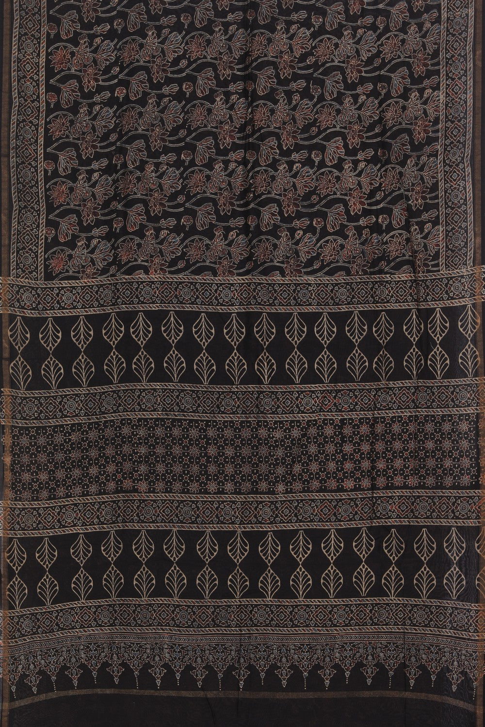 Ajrakh Chanderi Saree