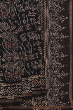 Image of Ajrakh Chanderi Saree