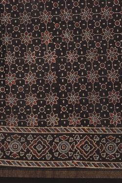 Image of Ajrakh Chanderi Saree